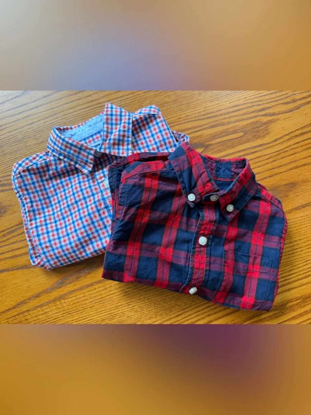 Boys Fall Bundle | Janie and Jack | 2 Fall Button Down Shirts | Size 12-18m